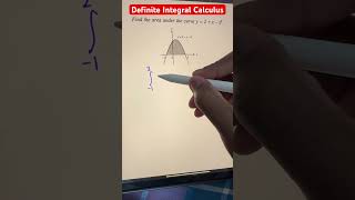 Find the area under the curve #mathshorts #integralcalculus