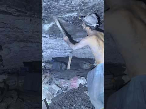 Black diamond in coal mining ⛏️ #coalmining #undergroundmining