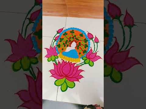 Rangoli Design | Design's by Vidhya Tayade | रंगोली | #rangoli #rangolidesigns #viral #रंगोली