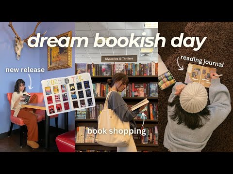 Living my DREAM bookish day (book shopping, reading journal, reading new releases, etc)