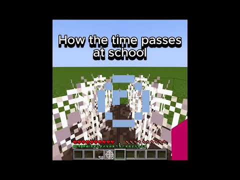 How the time passes at school and on weekends #shorts #minecraft #funny #gaming