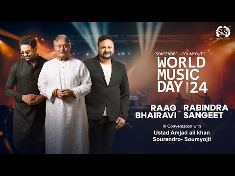 In Conversation with Ustad Amjad Ali Khan | Tagore In Bhairavi | WMD24 | Sourendro Soumyojit