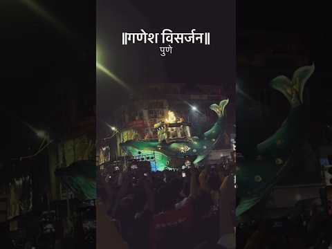 🐋Blue Whale In Pune || Pune Ganpati visarjan 2025|| #short #ganpati