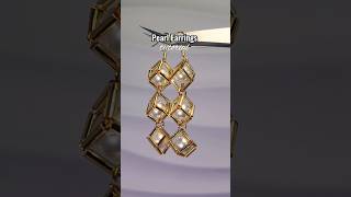 pearl earrings #preppy #tutorial #diy #beadedjewelry