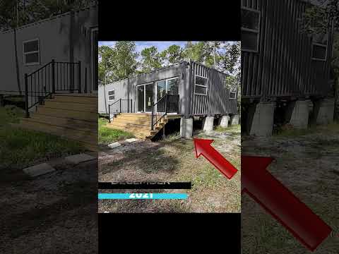 Rebar Towers for Shipping Container Home Foundation #shorts #diy