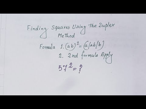 Duplex Method of squaring in Vedic Maths | Speed Maths | (CONCEPT) | Duplex method for squaring num