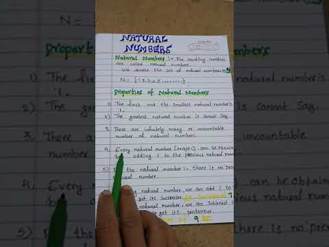 Natural numbers # properties of natural numbers#