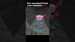 Pov: you learnt from your mistakes but... #minecraft