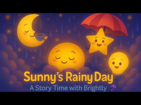 Sunny’s Rainy Day ☁️ | A Cozy Bedtime Story for Kids ft. Brightly