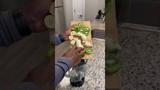 Try this refreshing healthy smoothie recipe Recipe - Kiwi- Banana - Milk