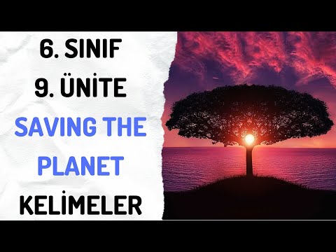 6. SINIF İNGİLİZCE 9. ÜNİTE SAVING THE PLANET ANAHTAR KELİMELER
