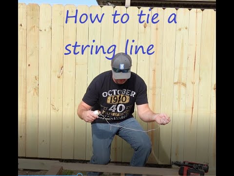 DID YOU KNOW THIS ABOUT A STRING LINE?? How I tie my string line