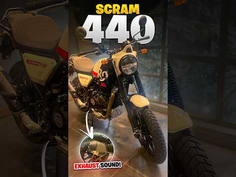 New Scram 440 Exhaust Sound 💥| #shorts