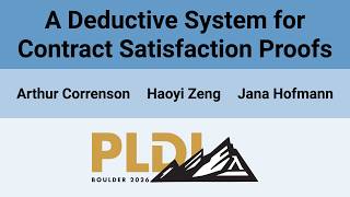 [PLDI'26] A Deductive System for Contract Satisfaction Proofs