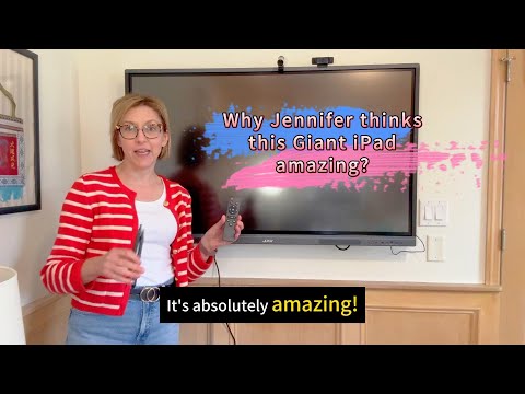 Why Jennifer think this Giant iPad is "amazing"? #smartboard #smartboards  #giantiPad #GiantTablet