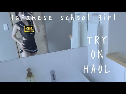 4K try on haul 漆黒のハイレグセーラー服｜喜友名みお
