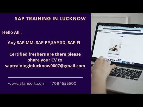 Please send your cv to saptraininginlucknow0007@gmail.com