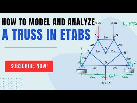 4. ETABS for beginners: How to model and analyze a Truss in ETABS