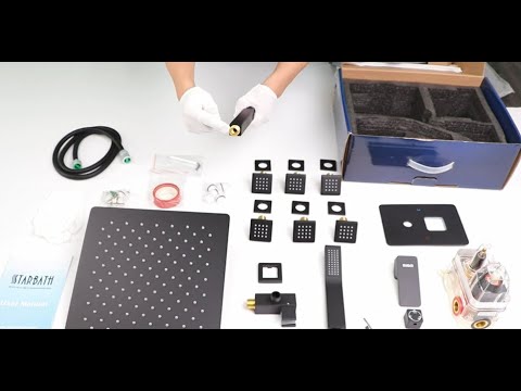 StarBath Shower System with Body Jet Unboxing & Review, Three Function Rain Shower Kit