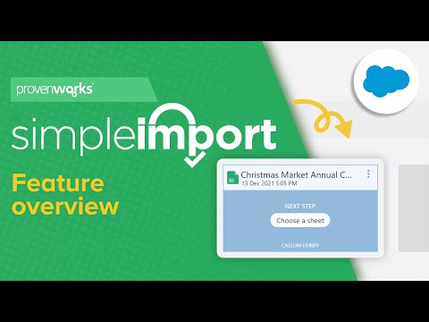 How to Load Data Into Salesforce | SimpleImport | Feature Overview