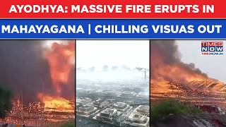 Ayodhya Fire on Cam: Iconic Laxmi Narayana Event Hit By Massive Blaze | 100+ Hawan Kunds in Flames