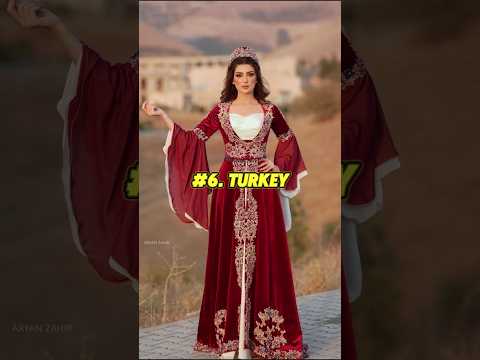Top 10 Wedding Dresses Around the World 🌍💍 #shorts #wedding #top10