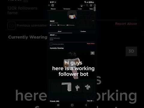 OP Working Follower Bot [patched] #roblox