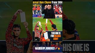 Abhishek Sharma paper celebration this one is for orange army srh power hitter