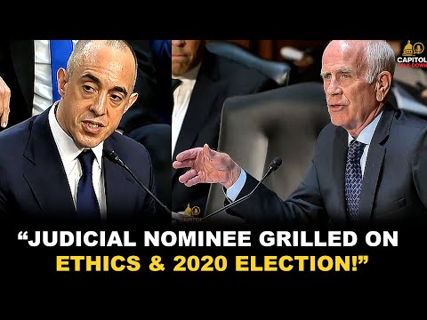 “Senator Presses Judicial Nominee on Temperament, Ethics, and 2020 Election Response”