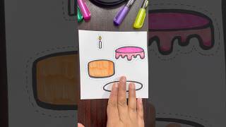 Cut And Paste ✂️ Cake 🎂 Part#45 shorts #paper
