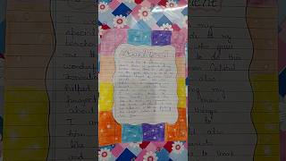 Project File Acknowledgement Design| #projectworkdesignsimple #projectdesigns #sofiemathur