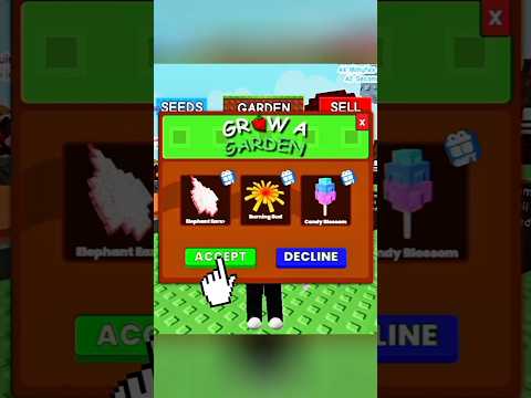Guess How I Got Candy Blossom, burning bud & Elephant Ears in Grow a Garden #growagarden #roblox