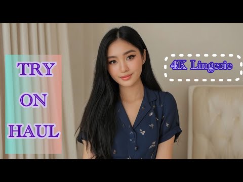 "4K Transparent Lingerie Try On Haul | See-Through Styles | Stunning Transparent Lingerie Haul 2025"