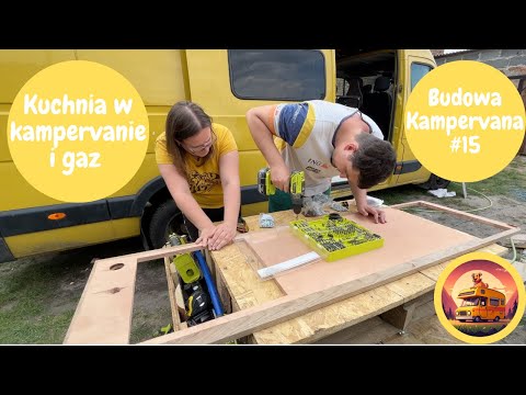 Budujemy kuchnię w naszym kamperze! Blat, zlew, kuchenka i instalacja gazowa | Budowa Kampervana #15