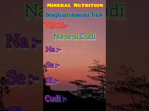 Mineral Nutrition Class 11| Beneficial elements Trick #biologyshorts #neetbiologytricks #neetug