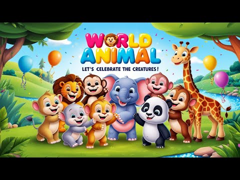 World Animal Day Song for Kids | Celebrate Animals! | Fun & Educational Nursery Rhyme for Children