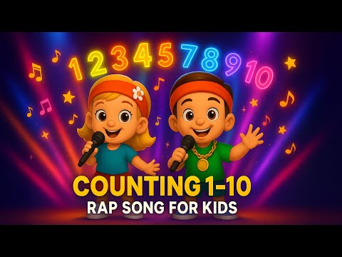 Counting 1 to 10 🎤🎶🎉 Numbers Song for Kids | Fun Rap Learning #countingsongs #numberssongs #kidsrap