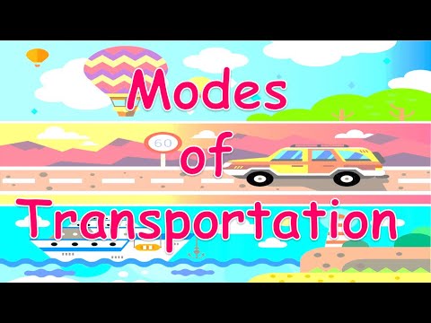 Modes of Transportation for Kids - Land, Air and Water transport by Giggle Cubs.