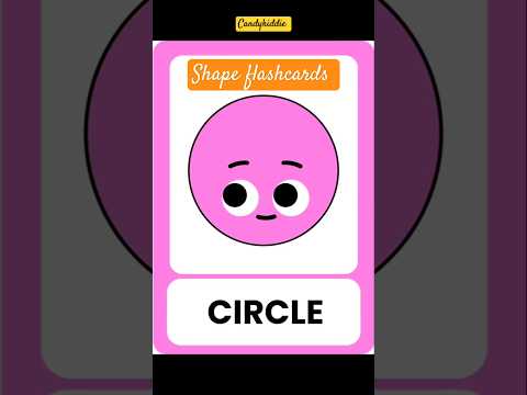 Shape Flash cards for kindergarten l different shapes for kids learn l CandyKiddie