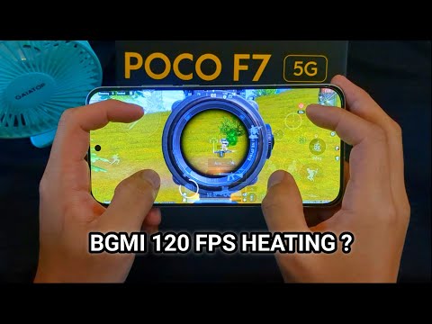 POCO F7  BGMI TEST 120 FPS  WITH  FPS METER HANDCAM