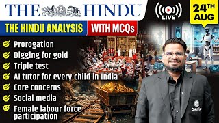 The Hindu Analysis | 24th August 2026 | The Hindu Newspaper  - Practice Questions | Prashant Sir