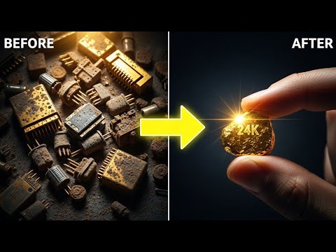 Easy Way To Recover Gold From Electronics  | Gold Recovery 