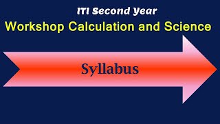 Syllabus| Second Year ITI Workshop Calculation and Science|All Trades