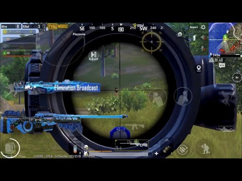 1vs3 with awm and m416 ( pubg mobile )