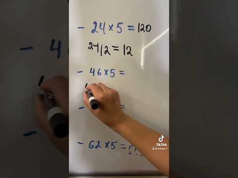 Rapidly multiply by 5#mathematics #math #mathtrick