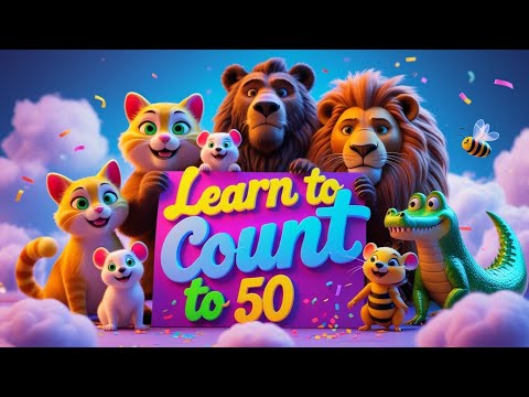 COUNTING TO 50 | COUNTING NUMBERS | FOR KIDS | LEARNING VIDEO | 123 | 1 TO 50 | NUMBERS | FORCHILD