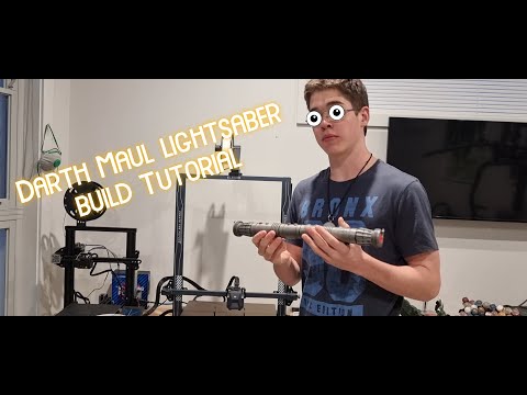 Collapsing Darth Maul lightsaber: build Tutorial