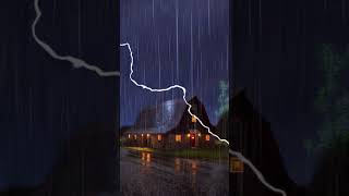 Thunder and rain at night. #rainandthunder