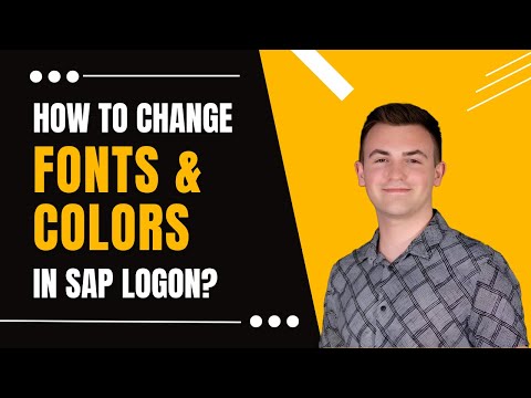 How to change font, color and style settings in SAP Logon? [2025]