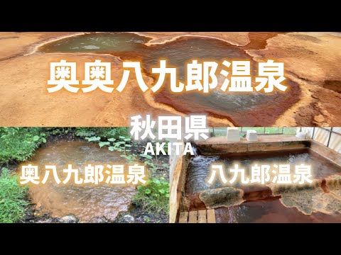 【秋田県観光】最高の無人温泉を発見！八九郎温泉と奥八九郎温泉と奥奥八九郎温泉を紹介！ビニールハウスあり茂みありオリジナリティあふれる温泉！Akita Hachikuro Onsen